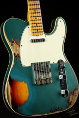 Fender Custom Shop LTD 1965 Telecaster Custom Heavy Relic - Aged Ocean Turquoise over 3-Color Sunburst