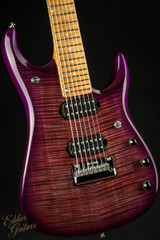 Ernie Ball Music Man JP15 7 String - Purple Nebula Flame #F94611