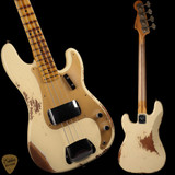 2024 - Fender Custom Shop 1958 Precision Bass Heavy Relic - Vintage White