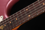 2024 - Fender Custom Shop Eddie's Guitars Exclusive Dealer Select Roasted 1963 Stratocaster Journeyman - Burgundy Mist Metallic
