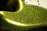 2023 - Fender Custom Shop Eddie's Guitars Exclusive Dealer Select Roasted 1963 Stratocaster Heavy Relic - Chartreuse Sparkle #XN15600