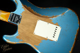 Fender Custom Shop Limited Edition Red Hot Stratocaster Super Heavy Relic - Super Faded Aged Lake Placid Blue