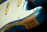 Fender Custom Shop Limited Edition Red Hot Stratocaster Super Heavy Relic - Super Faded Aged Lake Placid Blue