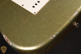 Fender Custom Shop Eddie's Guitars Exclusive Dealer Select Roasted 1963 Stratocaster Heavy Relic - Aged Sage Green Sparkle