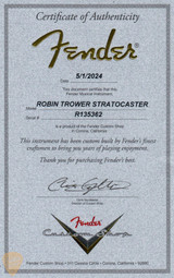 Fender Custom Shop Robin Trower Signature Stratocaster - Faded/Aged Lake Placid Blue