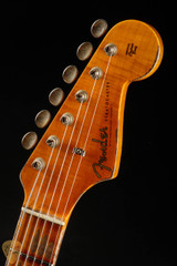 2024 - Fender Custom Shop Limited Edition Red Hot Stratocaster Super Heavy Relic - Faded Aged Chocolate 3-Tone Sunburst #CZ579174