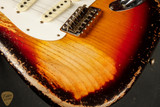 2024 - Fender Custom Shop Limited Edition Red Hot Stratocaster Super Heavy Relic - Faded Aged Chocolate 3-Tone Sunburst #CZ579174