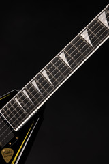 Jackson MJ Series Rhoads RR24MG electric guitar Black with Yellow Pinstripes