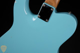 Suhr Eddie’s Guitars Exclusive Roasted Classic T Antique electric guitar in Daphne Blue