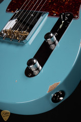 Suhr Eddie’s Guitars Exclusive Roasted Classic T Antique electric guitar in Daphne Blue