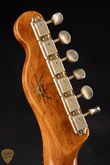 Fender Custom Shop Limited Edition HS Telecaster Custom Relic Electric Guitar in Aged Charcoal Frost Metallic