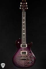 Paul Reed Smith Eddie’s Guitars Wood Library S2 McCarty Singlecut 594 Quilt Top/Ebony FB Faded Gray Black Purple Burst Electric Guitar