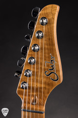 Suhr Modern Roasted Burl Maple Trans Algae Electric Guitar