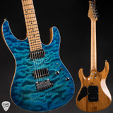 Suhr Modern Roasted Electric Guitar in Aqua Blue Burst