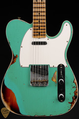2024 - Fender Custom Shop LTD 1965 Telecaster Custom Heavy Relic - Aged Ocean Turquoise over 3-Color Sunburst