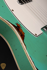 2024 - Fender Custom Shop LTD 1965 Telecaster Custom Heavy Relic - Aged Ocean Turquoise over 3-Color Sunburst