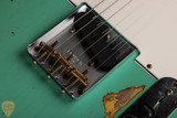 2024 - Fender Custom Shop LTD 1965 Telecaster Custom Heavy Relic - Aged Ocean Turquoise over 3-Color Sunburst