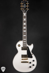 Gibson Custom Shop Les Paul Custom Gloss Electric Guitar in Alpine White
