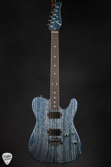 Tom Anderson Pro Am T Electric Guitar in Mystichrome with Silver Dog Hair