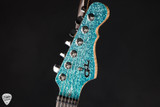 G&L Custom Shop Comanche Electric Guitar in Turquoise Metal Flake