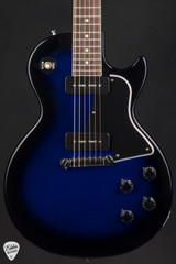 Gibson Custom Shop ’57 Les Paul Special Single-Cut Reissue Gloss Electric Guitar in Fast Black Blue Burst w/Stinger 8.3 #74358