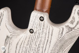 Tom Anderson Icon Classic Electric Guitar in White with Black Dog Hair