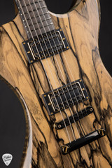 Dunable R2 – Pale Moon Ebony & Flamed Swamp Ash Electric Guitar in Charcoal Satin Natural