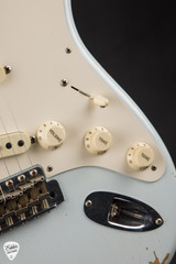 2018 – Fender Custom Shop Wildwood 10 ’55 Stratocaster Relic Electric Guitar in Faded Sonic Blue