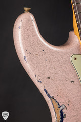 Fender Custom Shop Limited Edition Hotshot Stratocaster Heavy Relic Aged Shell Pink Sparkle over Aged Purple Sparkle Electric Guitar