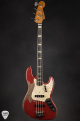 Fender Custom Shop American Custom Jazz Bass Heavy Relic Bass Guitar in Dakota Red