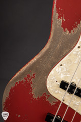 Fender Custom Shop American Custom Jazz Bass Heavy Relic Bass Guitar in Dakota Red