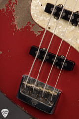 Fender Custom Shop American Custom Jazz Bass Heavy Relic Bass Guitar in Dakota Red