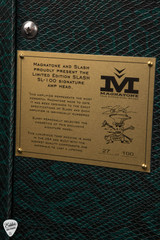 Magnatone Limited Edition 100 Watt Slash Signature guitar Head amplifier in Green Anaconda number 27 of 100