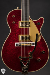 Gretsch G6129TG-59VS Limited Edition Sparkle Jet With Bigsby electric guitar in Red Sparkle