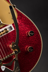 Gretsch G6129TG-59VS Limited Edition Sparkle Jet With Bigsby electric guitar in Red Sparkle