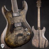 Dunable Gnarwhal – Flamed Swamp Ash & Glow Resin Buckeye Burl Electric Guitar in Charcoal Tobacco Burst