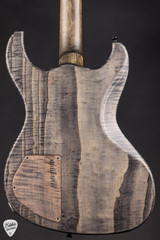 Dunable Gnarwhal – Flamed Swamp Ash & Glow Resin Buckeye Burl Electric Guitar in Charcoal Tobacco Burst