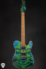 Suhr Modern T Burl Maple & Black Limba electric guitar in Trans Algae