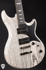 Tom Anderson Wolfhound Mutt Electric Guitar in White with Black Dog Hair