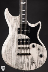 Tom Anderson Wolfhound Mutt Electric Guitar in White with Black Dog Hair