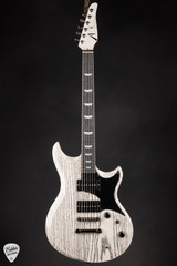 Tom Anderson Wolfhound Mutt Electric Guitar in White with Black Dog Hair