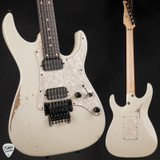 Tom Anderson Guardian Angel Player In-Distress Electric Guitar in Olympic White