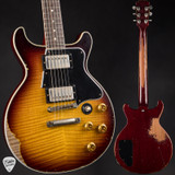 2022 – Gibson Custom Shop Murphy Lab Les Paul Special Double Cut Figured Top Ultra Heavy Aged Electric Guitar in Bourbon Burst