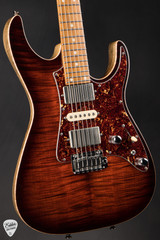 Tom Anderson Guardian Angel Hollow Electric Guitar in Burnished Orange Burst