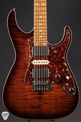 Tom Anderson Guardian Angel Hollow Electric Guitar in Burnished Orange Burst