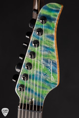 Suhr Modern 7 Quilt Roasted Electric Guitar in Trans Algae