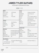 James Tyler Spec Sheet