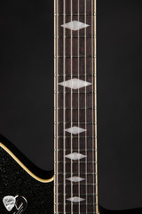 Duesenberg Paloma Baritone Electric Guitar in Black Sparkle