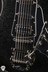 Duesenberg Paloma Baritone Electric Guitar in Black Sparkle