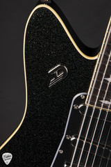 Duesenberg Paloma Baritone Electric Guitar in Black Sparkle